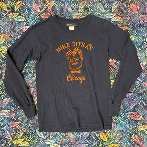 Mike Ditka’s Chicago Embroidered Long Sleeve T-Shirt Size Small